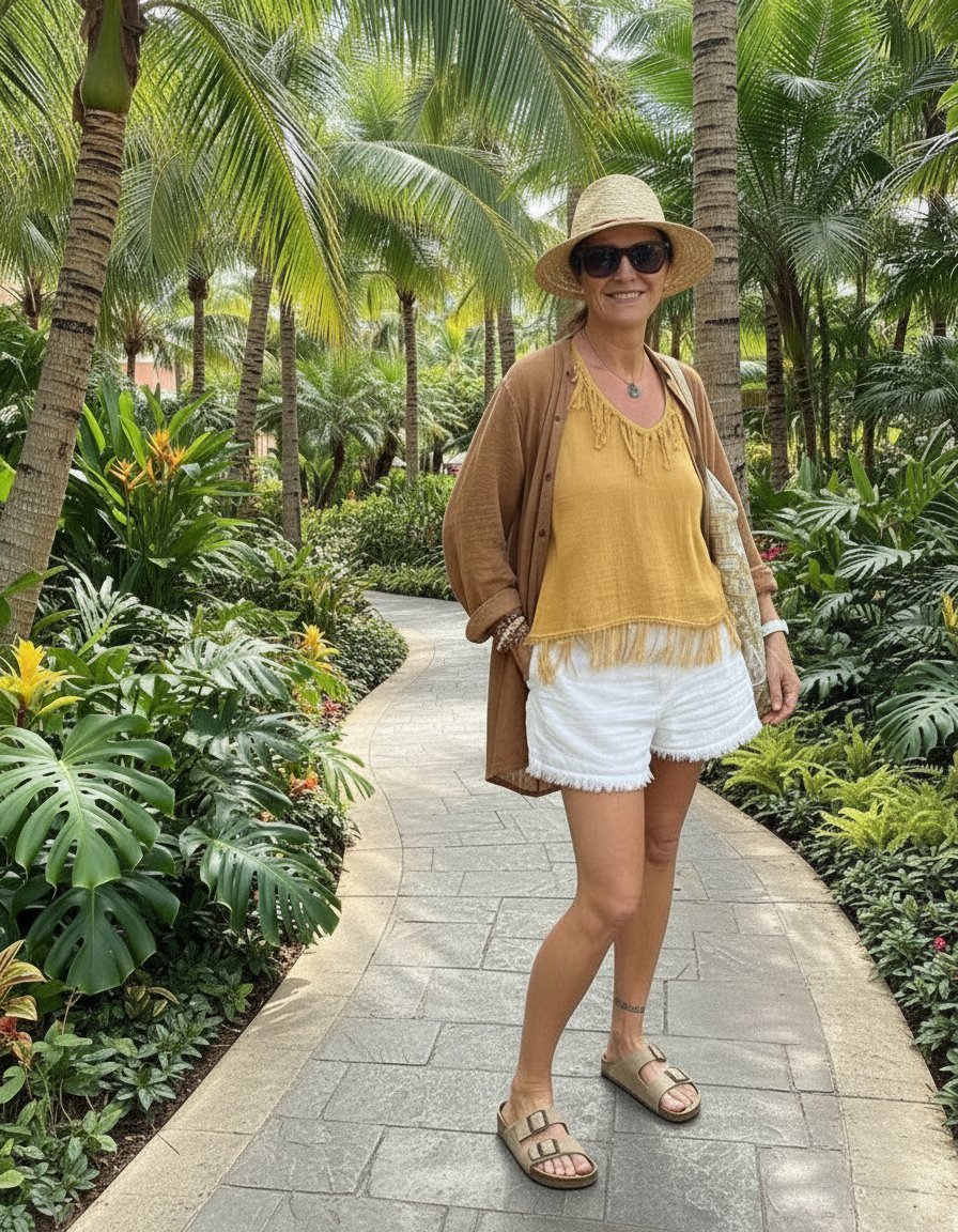 Ramie Cover-Up Shirt