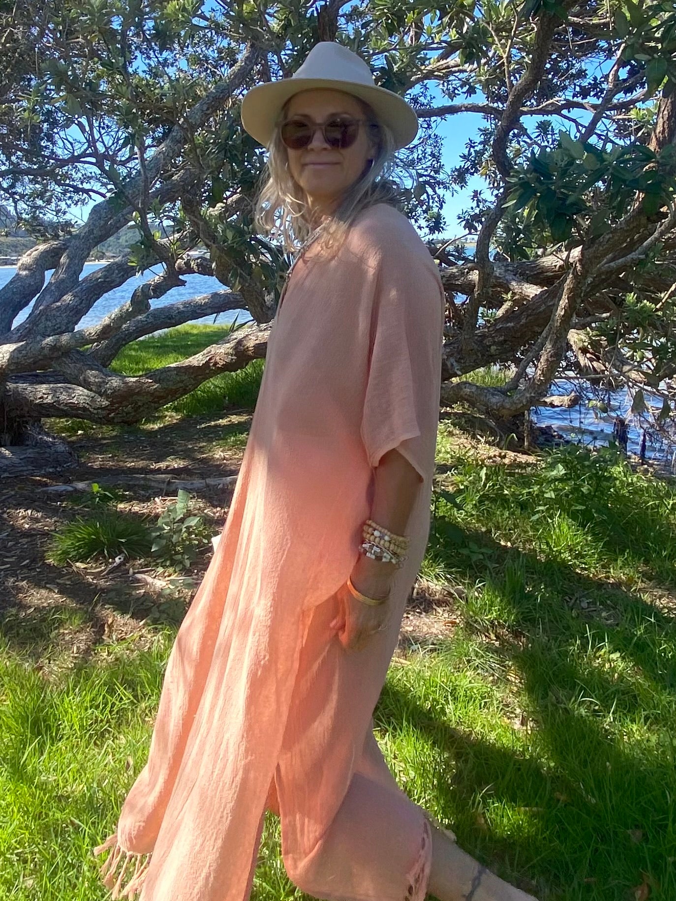 Sukaah Australia ramie kaftan – breathable lightweight sustainable women’s clothing.