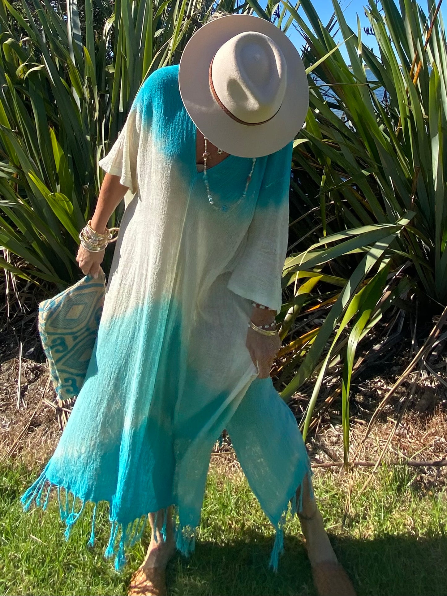 Sukaah eco-friendly ramie kaftan for women – breathable feminine summer style Australia.
