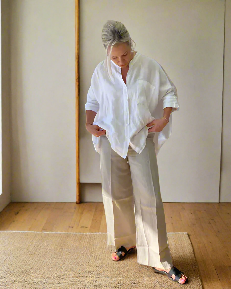 ISABELLA LINEN BAG SHIRT