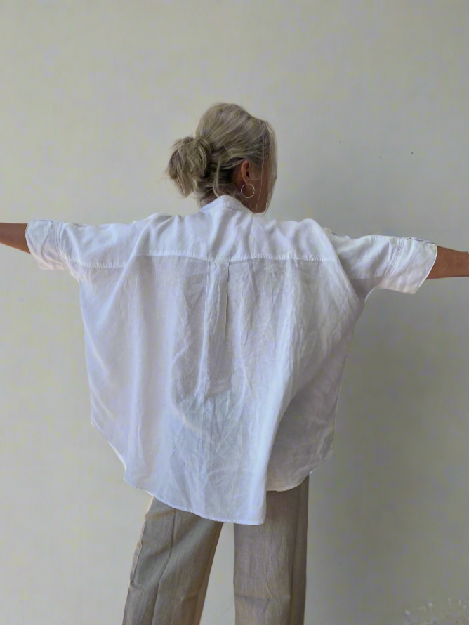 ISABELLA LINEN BAG SHIRT