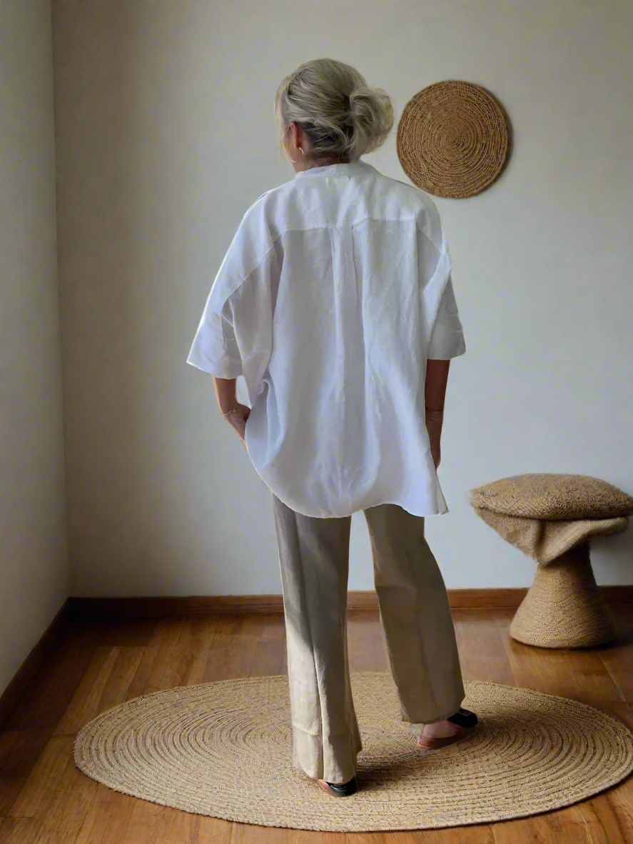ISABELLA LINEN BAG SHIRT